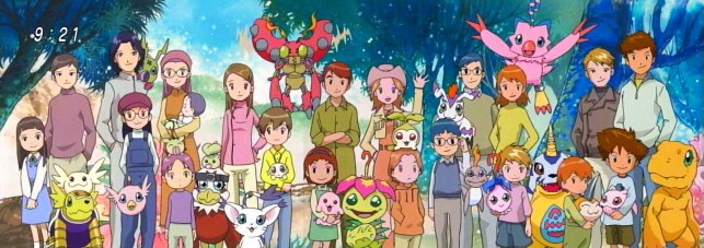 Digimon Adventure Tri: Joe, Tai (Taichi), T.K. (Takeru), Sora, Izzy  (Koushiro), Kari (Hikari), Matt (…